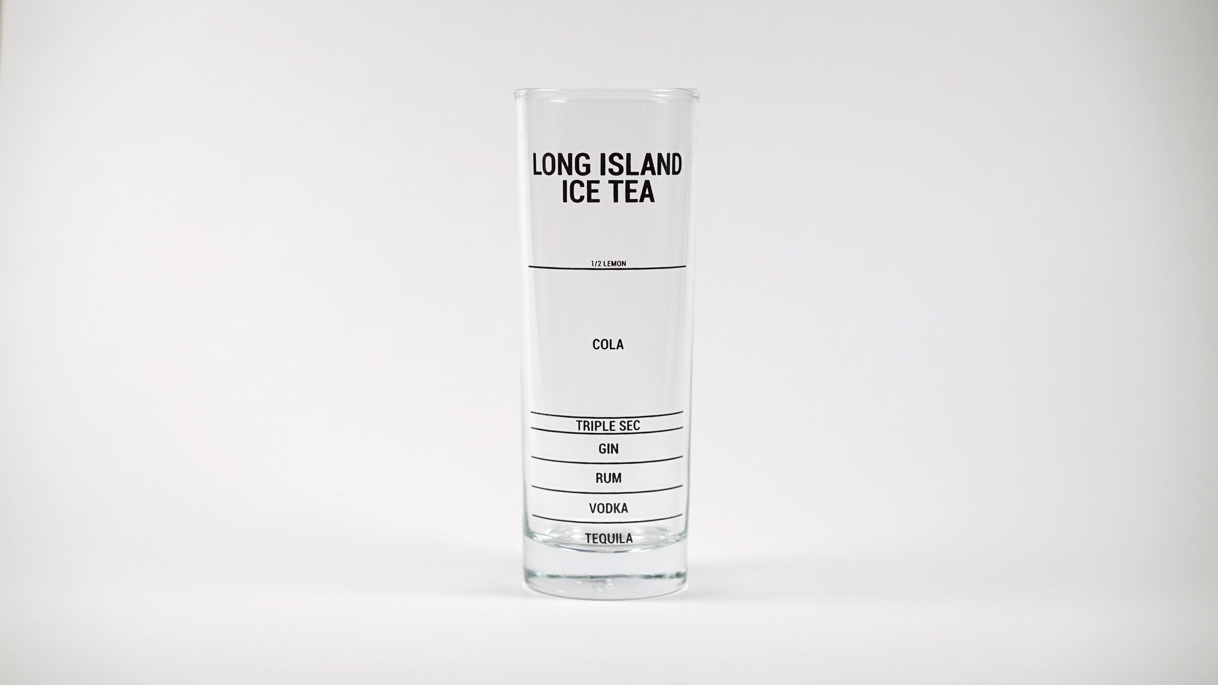 Personalized Long Island Iced Tea Glasses - Home Wet Bar