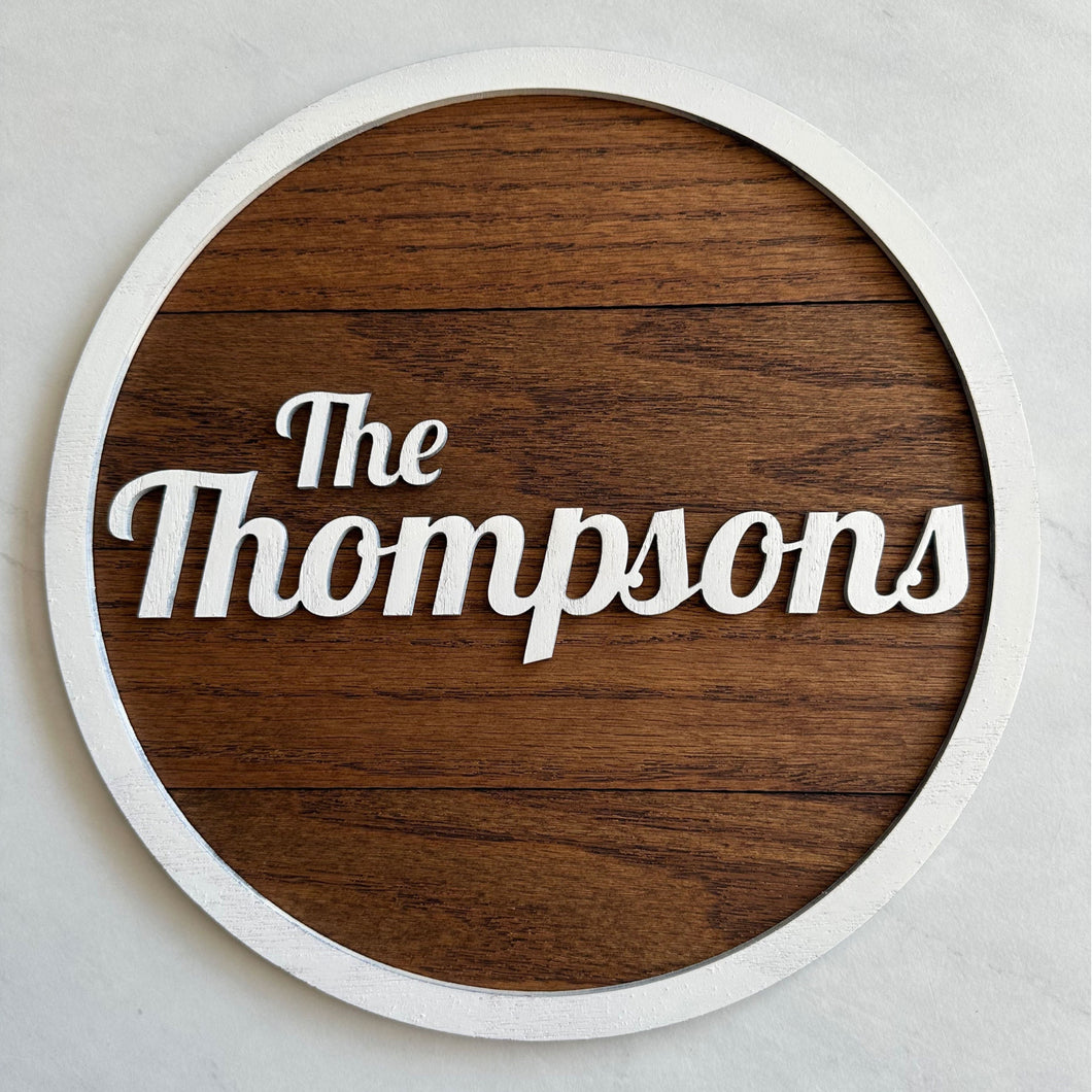 Custom Family Sign