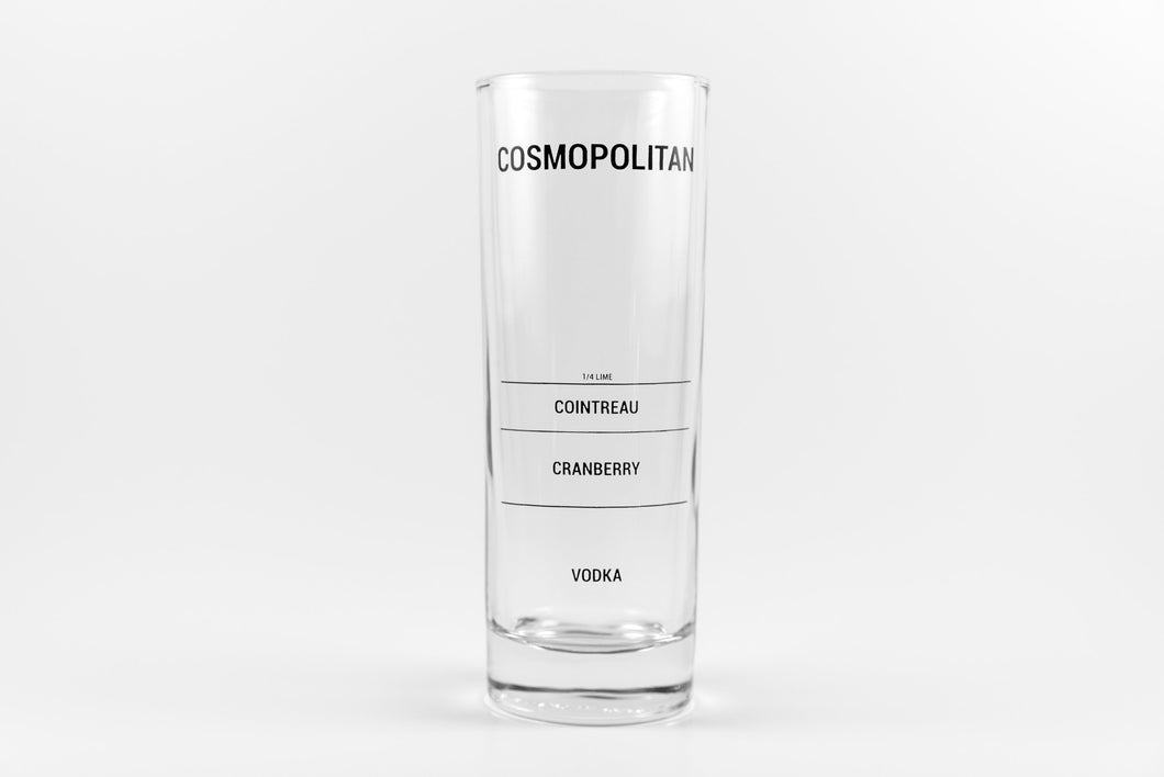 Cosmo Recipe Glass