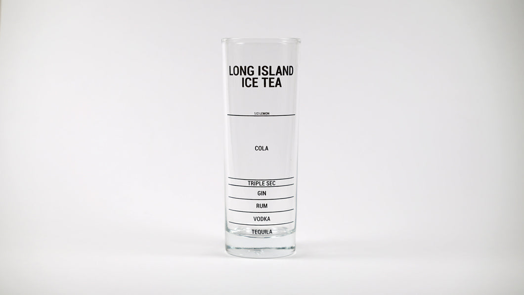 Long Island Recipe Glass